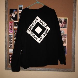 American Eagle Black Crewneck Sweatshirt